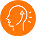 Mindset and identity upgrade icon